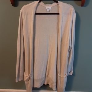 Cream colored cardigan